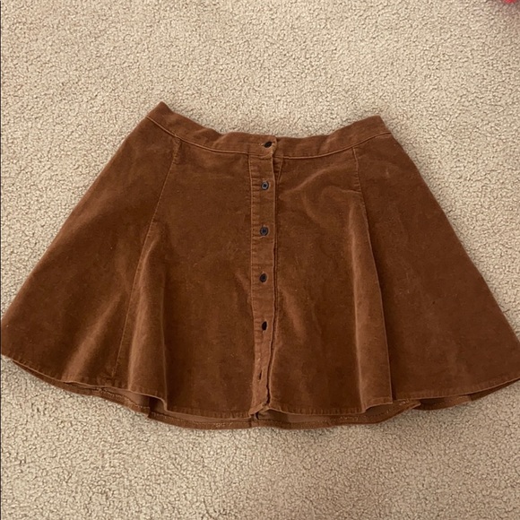 brown suede skirt - Picture 1 of 4